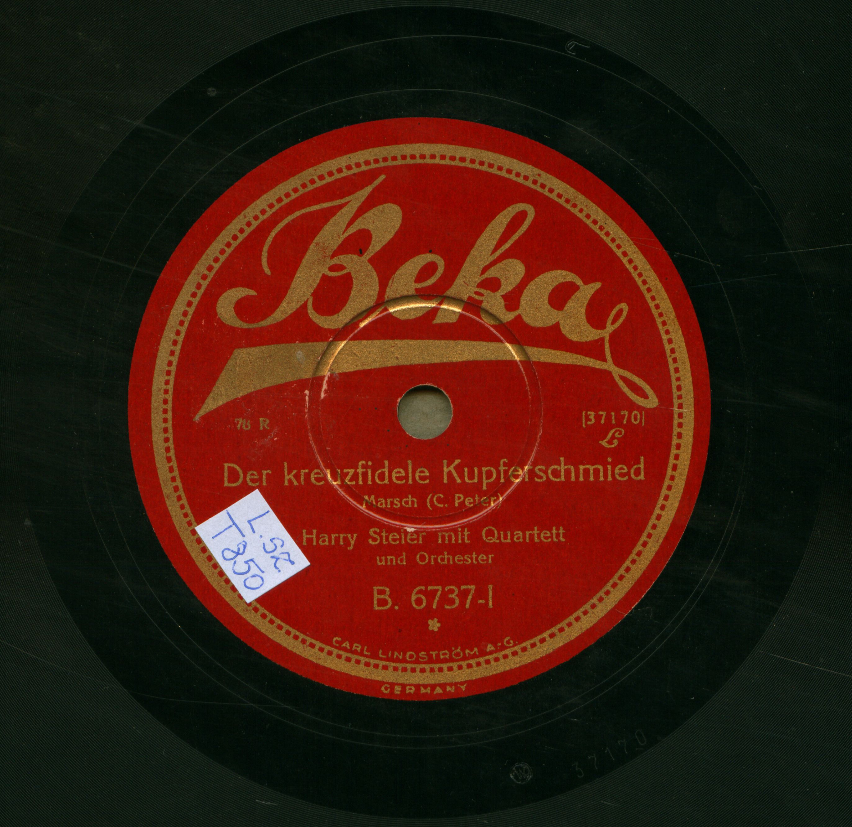 Harry Steier mit Quartett und Orchester